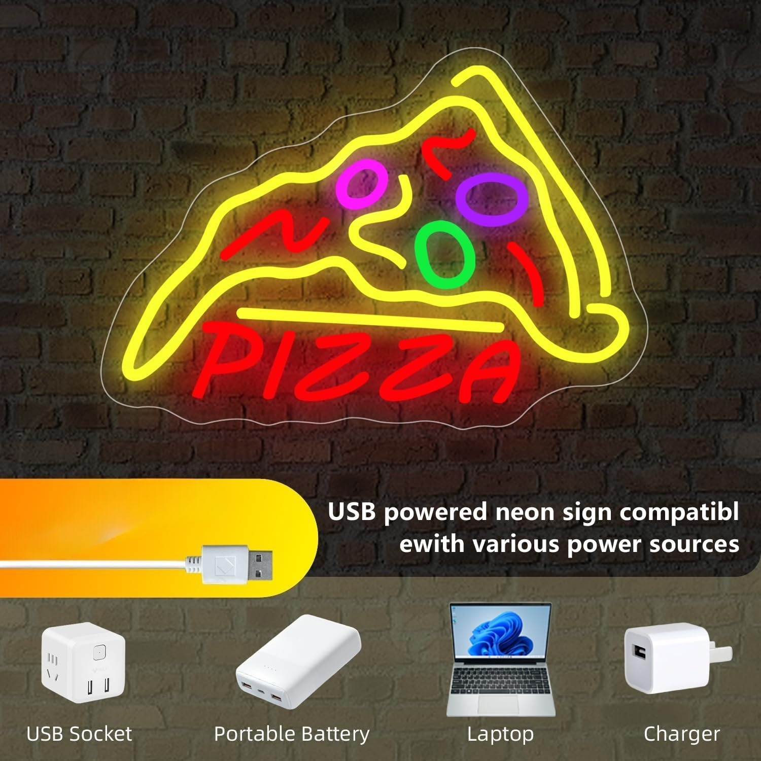 Pizza Neon Sign Bussiness Art  - Commercial Kitchen Store avaliação e preço