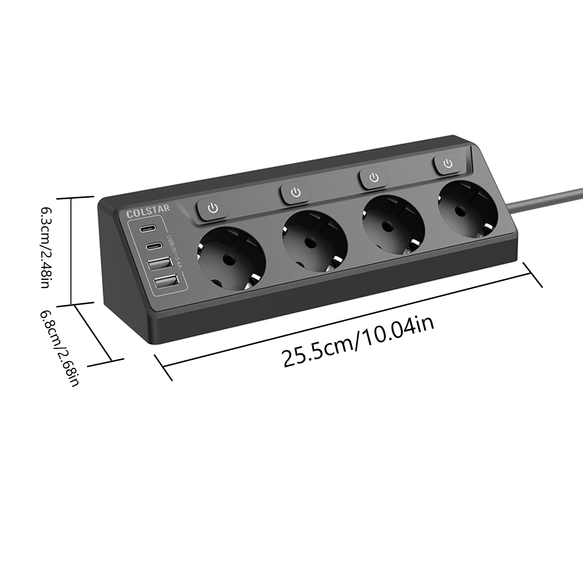 Power Strip Multi Plug 4 Socke - Commercial Kitchen In Residential Home avaliação e preço