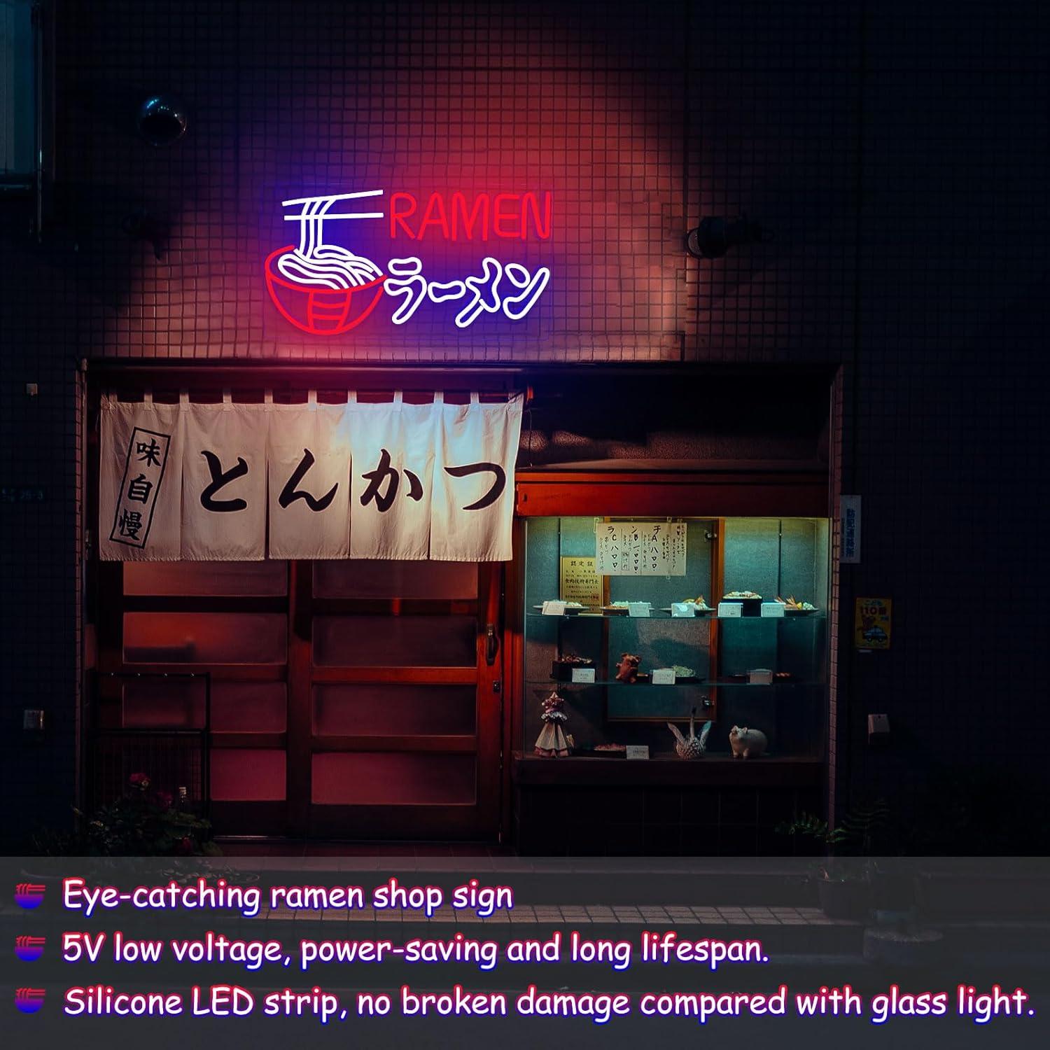Ramen Neon Sign Japanese Noodl - Commercial Kitchen Store avaliação e preço