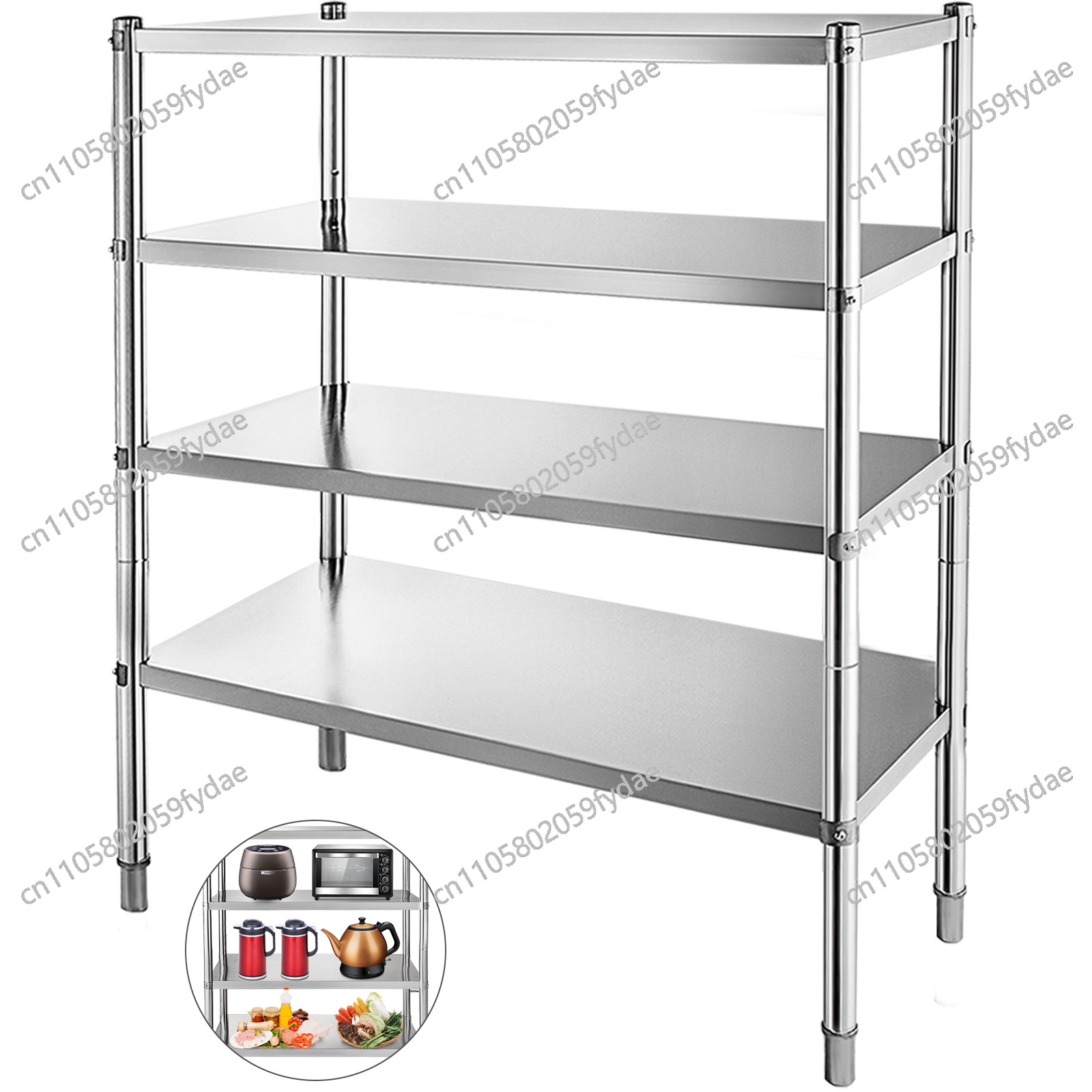 For 4-Tier Stainless Steel Com - Commercial Kitchen Store avaliação e preço