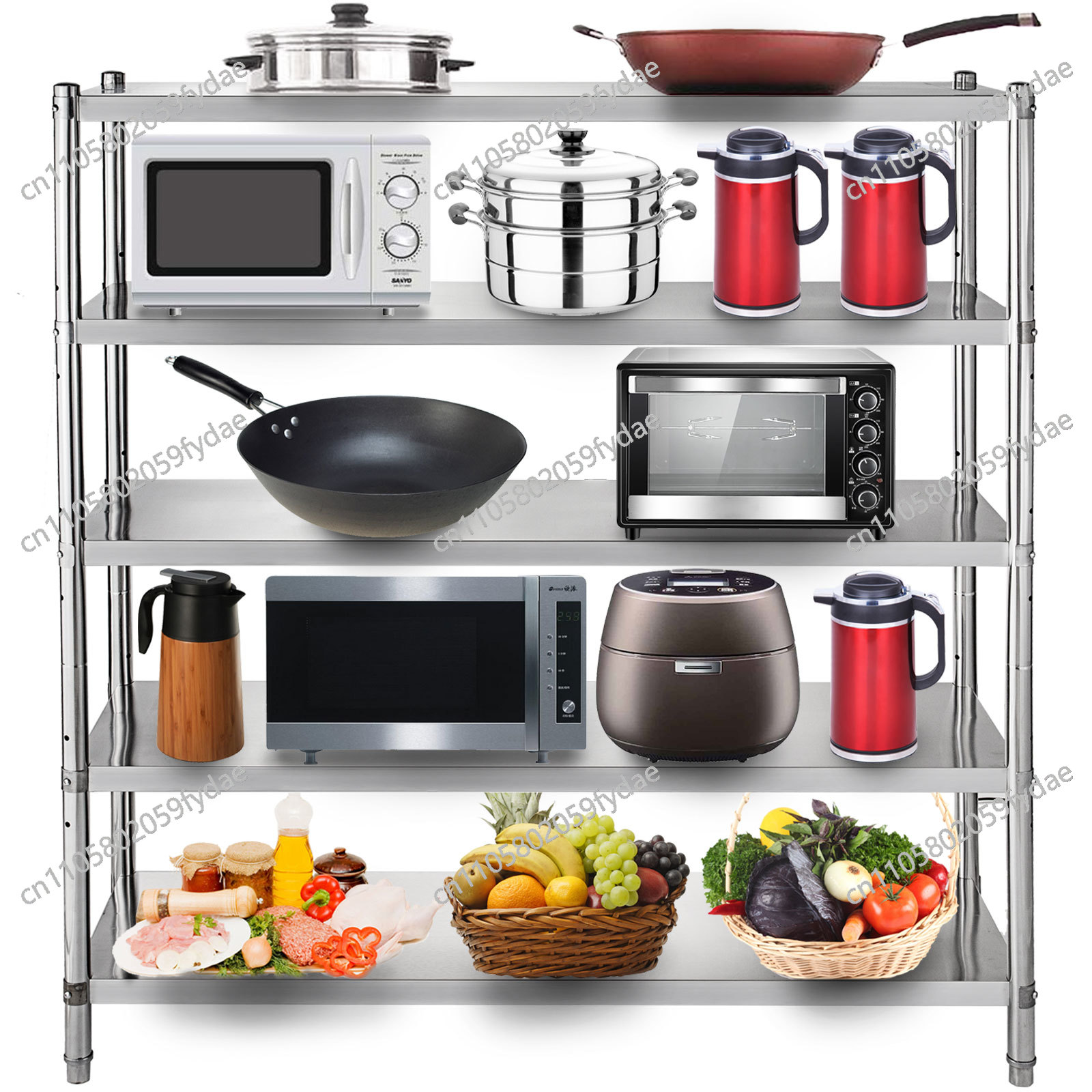For 4-Tier Stainless Steel Com - Commercial Kitchen Store avaliação e preço