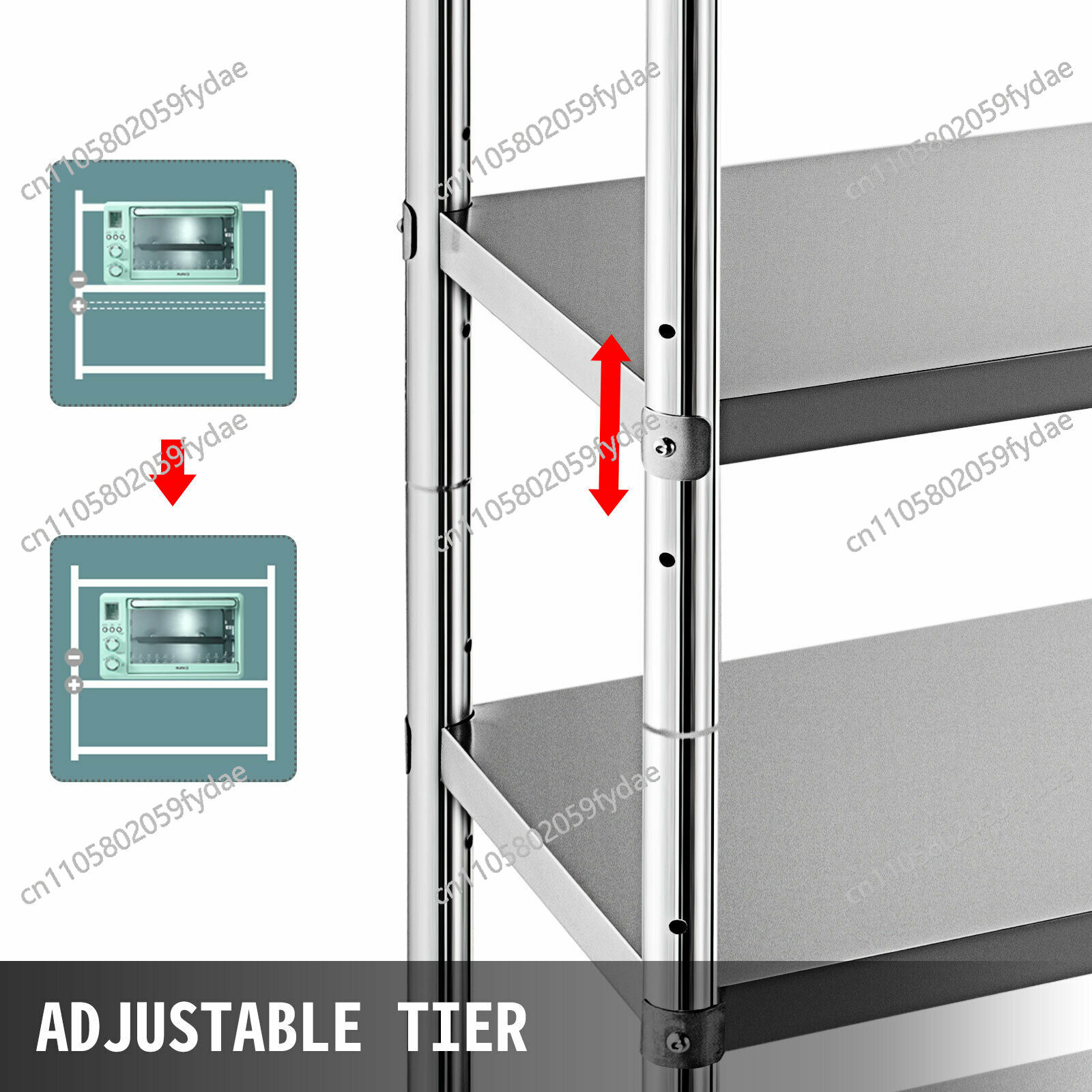 For 4-Tier Stainless Steel Com - Commercial Kitchen Store avaliação e preço
